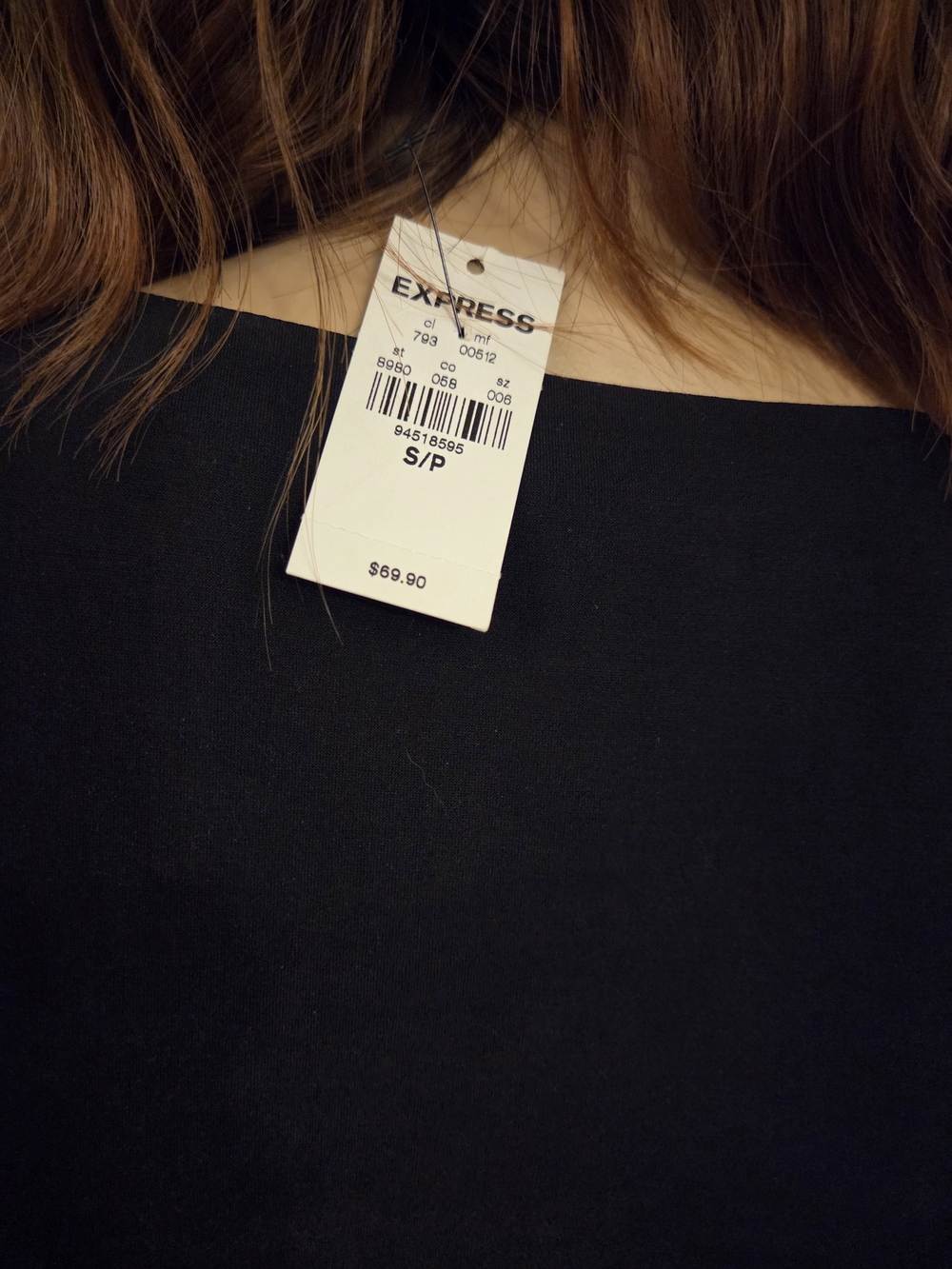 Express Black Backless Women's Dress